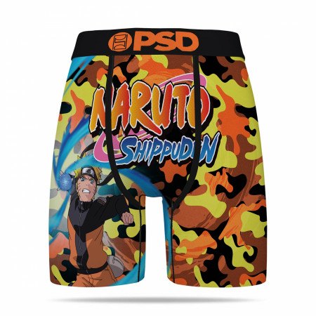 Naruto Shippuden Logo AOP Blaze Camo Men's PSD Boxer Briefs